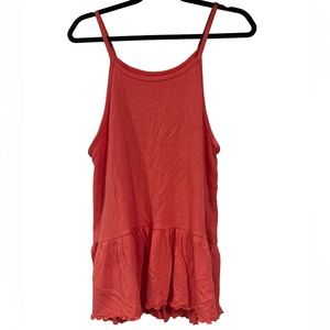 American Eagle Soft & Sexy Rib Tank in coral- Size XS- new with tags